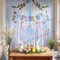 Neon Iridescent Streamers - 2 Large, 3.2x6.5 Feet, Iridescent Party Decorations | Iridescent Fringe Decorations for Home